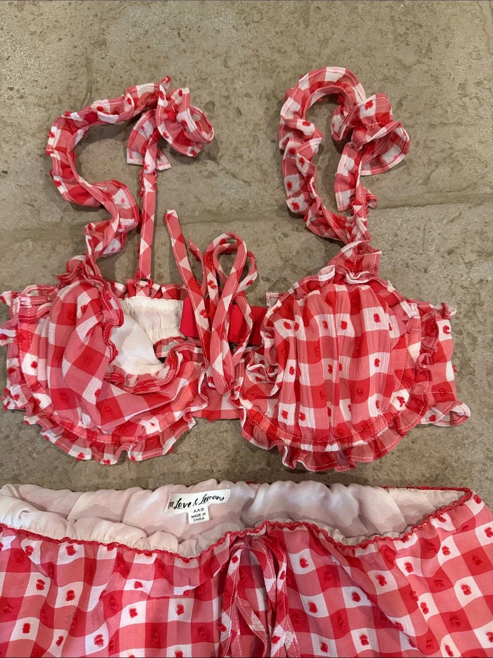 For love and lemons Gingham set